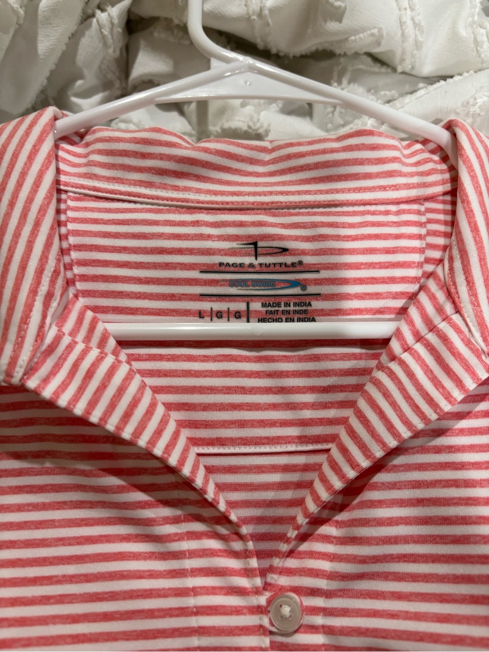 Page & Tuttle Pink Stripe Button-Up Shirt